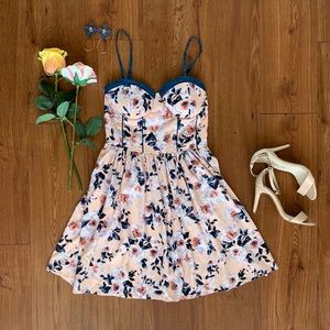 Band of Gypsies Floral Pink A-line Dress